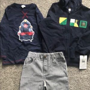 Kitestring NWT Sweatshirt & Le top NWT outfit SZ 4